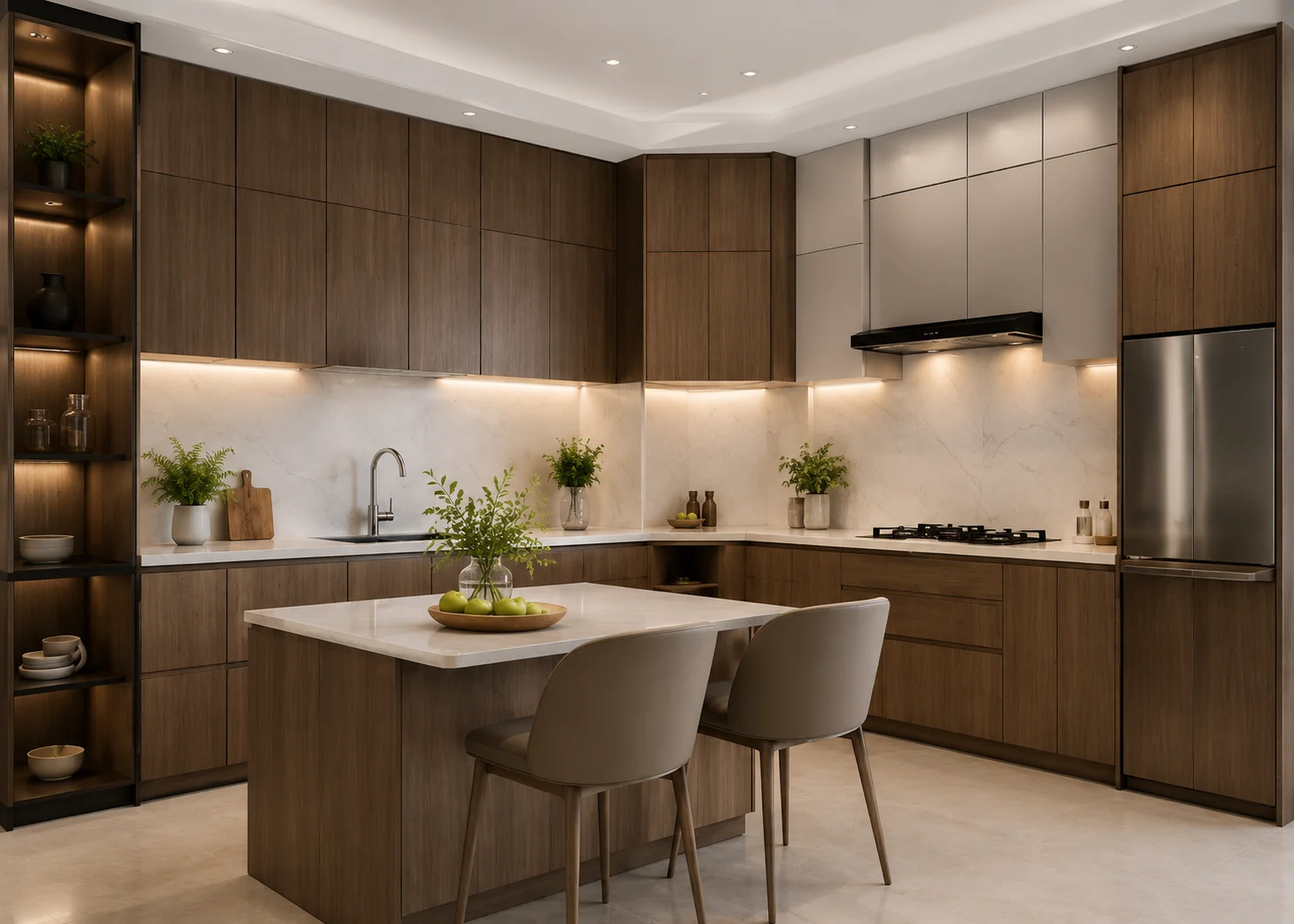 Tủ bếp Laminate chữ I — Nhà phố Nguyễn Văn Cừ