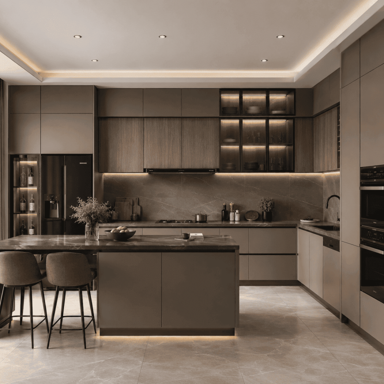 Tủ bếp hiện đại đơn giản